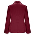 thumbnail image 4 of Blazers for Women Oversized Single Breasted Button Notch Lapel Business Blazer Suit Jacket Casual Solid Loose Comfy Open Front Long Sleeve Work Office Blazer Jackets, 4 of 6