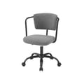 thumbnail image 2 of Pemberly Row Modern Faux Leather Office Chair with Arms - Gray, 2 of 7