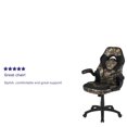 thumbnail image 2 of High Back Racing Style Ergonomic Gaming Chair with Flip-Up Arms, Camouflage/Black LeatherSoft, 2 of 9