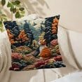 thumbnail image 5 of Pillow Cover Embroidered Design Polyester Decorative Pillow Case Home Decor Cushion Cover Cat Pattern Seasonal Themes Living Room Bedroom Decoration 18x18 Inches, 5 of 5