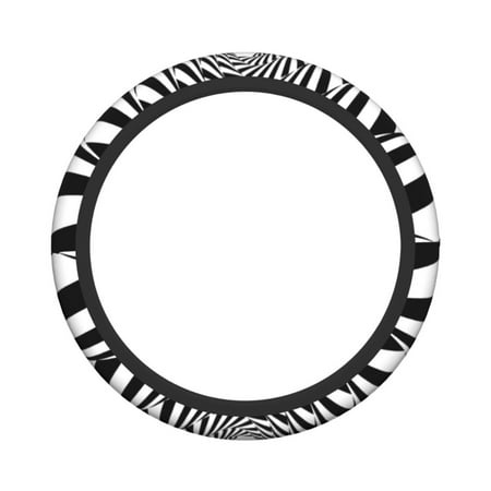 XMXY Car Steering Wheel Cover, Pattern Spiral Texture Wallpaper Non-Slip Jeep Truck Universal Elastic Steering Wheel Protector 15 inch