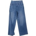 thumbnail image 3 of RTKFRFLM Girls Wide Leg Pants Straight Leg Loose Fit High Waist Multi Pocket Denim Casual Long Trousers for Kids for Everyday Casual Wear, 3 of 3