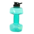 thumbnail image 2 of Botella con forma de mancuerna, grande, duradera, portátil, sin BPA, para acampar, hervidor de agua, para ciclismo 1500ml verde, 2 of 9