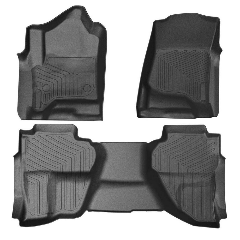 3PCS Front & Rear Car Floor Mats, for 20142018 Chevrolet Silverado