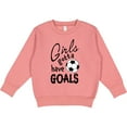 thumbnail image 2 of Inktastic Girls Gotta Have Goals Soccer Toddler Sweatshirt, 2 of 4