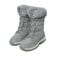 thumbnail image 4 of DREAM PAIRS Women's Mid-Calf Winter Snow Boots, Waterproof Warm Faux Fur Lined Lace-Up Non-Slip Outdoor Booties, 4 of 4