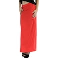 thumbnail image 3 of ToBeInStyle Polyester Stretchy Slim Fit Jersey Maxi Skirt Flared Bottom, 3 of 3