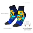 thumbnail image 4 of Lsque Geometry Dash Printed Crew Socks, Moisture-Wicking Socks, Athletic Socks for Men Breathable Cushion Socks Casual Sport Socks for Running Traveling, 4 of 6