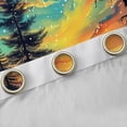 thumbnail image 4 of Manfei Watercolor Sky Curtains Pack of 2 (42x84 Each),Starry Night Curtains Blackout,Modern Aesthetic Art Bedroom Curtains For Kids,Luxury Bedroom Decor, 4 of 6