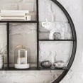 thumbnail image 3 of Bouclair Black Round Metal Wall Shelf, 3 of 4