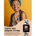 thumbnail image 3 of Wearlizer Halloween Skull Engraved Band Compatible with Apple Watch Band 40mm 38mm 41mm 49mm 45mm 44mm 42mm Women, Two-Tone Skull Cute Soft Silicone Sport Strap for iWatch Series 9 8/7/6/5/4/3/2/1/SE, 3 of 6