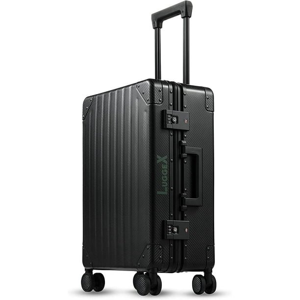 LUGGEX Hard Shell Carry On Luggage with Aluminum Frame 100 PC No
