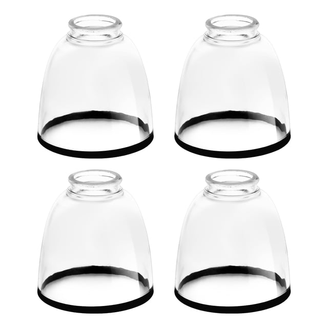 Reemplazos de pantalla de vidrio transparente Eidonta en forma de campana de 12 cm
