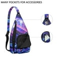 thumbnail image 4 of Astronomy Sling Backpack - Detailed Solar System Design Shoulder Bag, Compact Pack for Essential Carry & Daily Use, 4 of 4