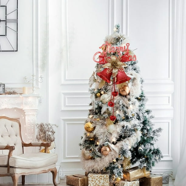 onlyliua Promoción de Temporada Campanas de Navidad, Decoración Navideña Galvanizada, Navidad, Decoraciones Navideñas Adornos para Árboles de Navidad Regalos Medias Navideñas