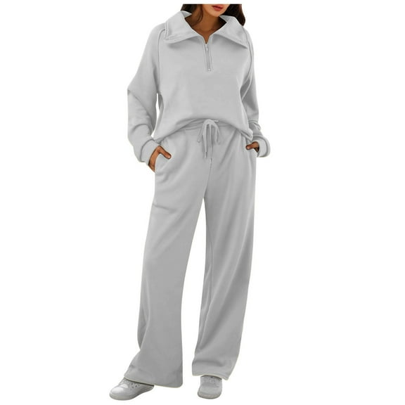 Sweat Suit Women 2 Piece Sweatshirt Jogger Pants Loungewear Sets Womens Fall Clothing Women'S Athletic Clothing Sets
