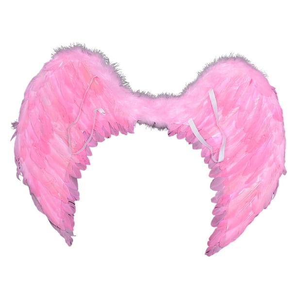 Disfraz de ala de ángel para niños, decorativo, con tirantes ajustables, para Mardi rosa