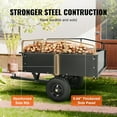 thumbnail image 6 of Tuekys Heavy Duty ATV Trailer Steel Dump Cart,900 Pound 15 Cubic Feet, Garden Utility Trailer with Removable Sides for Riding Lawn Mower Tractor, 6 of 8