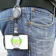 thumbnail image 4 of Premium Two Card Plastic Badge Holder - Vertical or Horizontal - with Heavy Duty Retractable Carabiner Clip Badge Reel by Specialist ID (Black, Sold Individually), 4 of 7