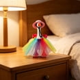 thumbnail image 2 of Dress up Set for Figurine Goose Statue Clothes with Skirt & Hat Mardi Gras Style Decorative Costumes Interchangeable Accessories, Pink, Ccwuwei, 2 of 8