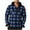 100% Polyester, variant on Boys and Mens Long Sleeve Hoodie Jacket Plaid Button Down Flannel Shirt Jacket Winter Outdoor Warm Outerwear Fleece Coat