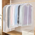 thumbnail image 5 of 6 Pack Clothing Storage Dust Bag,Transparent Hanging Suit Dust Cover,Waterproof Coat Dust Cover,Visible and Washable Hanging Bag,Moisture-Proof Dust Cover, 5 of 8