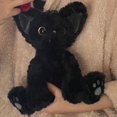 thumbnail image 2 of Lindo Prime Cat KUKI cojín Kaki alemán rizado negro gato muñeca Internet celebridad juguete regalo de cumpleaños, 2 of 5