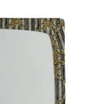 thumbnail image 3 of Ambesonne Royal Fitted Sheet, Abstract Modern Floral Stripe, King Size, Dark Mustard Amber, 3 of 5