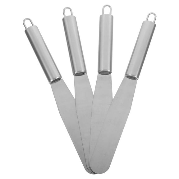Hemobllo 4Pcs Stainless Steel Cake for Smooth Frosting with Comfortable Handles