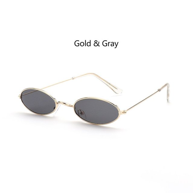 Gafas de sol ovaladas pequeñas Retro para hombres y mujeres, anteojos de sol Vintage, estilo callejero de los 90, 2023 Fivean unisex