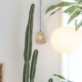 thumbnail image 6 of Bamboo Lamp Shade for Table Floor Lamp with Khaki Color Suitable for Home Decoration 10.5x16.5 Inches, 6 of 7