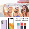 thumbnail image 4 of ELEHOLD Leather Case For Samsung Galaxy A54 5G,Premium Leather Material Slim Lightweight Camera Protection Full Body Shockproof Luxury Case,Purple, 4 of 5