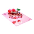 thumbnail image 3 of AMLESO Valentine's Day Card 3D Greeting Card for Fathers Day Wedding Friends Lovers pink, 3 of 8