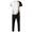 White, variant on Ketyyh-chn99 Men Suit Summer Swim Sport Suit Polo Shirts for Men Shorts Set Summer Outfits Casual Suit 2 Piece Shorts Tracksuit Set Gold,M