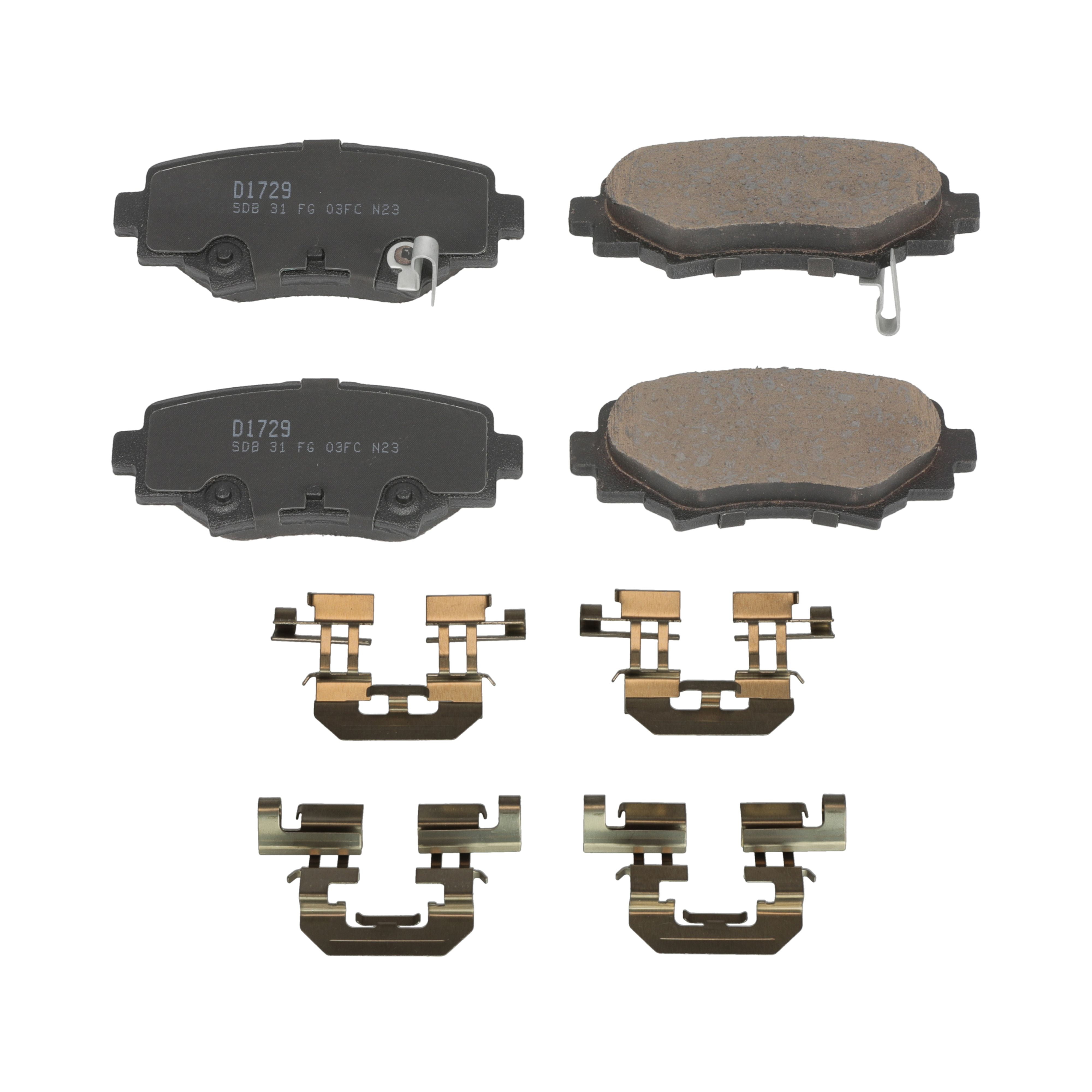 Winstop Brake Pad Set, Rear WS.1729.0.C, Mazda 3 2016-2014