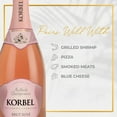 thumbnail image 6 of Korbel Brut California Sparkling Rose Wine, 750ml Bottle, 6 of 10