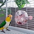 thumbnail image 2 of Creative bird foraging system turntable feeder, seed food ball rotating training toy, creative bird toy, suitable for small and medium-sized parrots.,Pink, 2 of 3