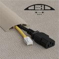 thumbnail image 3 of Protector de cable de suelo D-Line de 6 pies, color beige, 3 of 8
