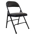 thumbnail image 2 of Padded Folding Chair, Vinyl, Black, 300 lb., 2 of 2