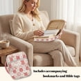 thumbnail image 4 of Yuyamidu Polka Dots Bible Cover Floral Bible Carrying Book Case for Women Protective Church Organizer Holder Bag with Handle Pockets Christian Gifts, 4 of 8