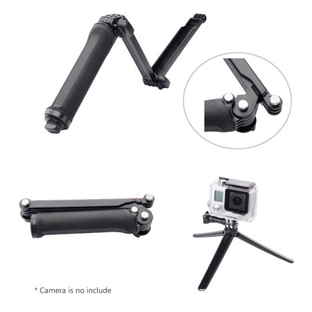 Go Pro Selfie Stick Waterproof 3 Way Extendable Camera Handle Foldable Tripod Adjustable Mount For Gopro Hero 5 6 4 Sj4000 Xiaomi Walmart Canada