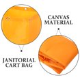 thumbnail image 5 of FUTUREORYY Canvas Cleaning Bag for Housekeepers Lightweight Reusable Yellow Janitorial Cart Storage, 5 of 5