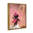 thumbnail image 4 of Stupell Industries Whimsical Bear with Fireworks Animals & Insects Painting Gold Floater Framed Canvas Art Print Wall Art, 25 x 31, 4 of 10