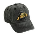 thumbnail image 2 of Eosunjian Unisex Children Hat Washed Denim Retro Baseball Cap Cartoon Excavator Embroidery Long Brim Anti-UB Sun Protection Outdoor Sun Hat Black, 2 of 13
