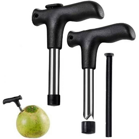 Stainless Steel Coconut Opener With Plastic Handle for Better Grip (Pack of 2)