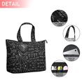 thumbnail image 2 of Math Equations Geometry Shapes Black Pattern Travel Tote Bags for Women Carry On,Large Weekender Bags for Women Travel,Multi Functional Duffle Bag for Work,Shopping,Sports, 2 of 5