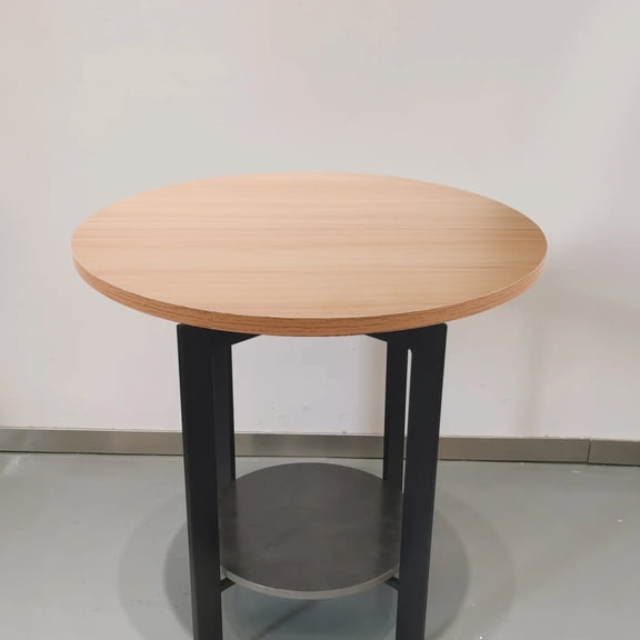 Raindrops Thick Light Brown Solid Wood Round Table Top Replacement Desktop for Home and Office