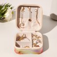 thumbnail image 6 of Galactic Space Square Travel Jewelry Box Earring Necklace Bracelet Holder Organizer Stand Display Case Decorative Storage Box, 6 of 6