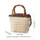 thumbnail image 3 of Bolso de paja tejida con nudos – Bolso de hombro de paja natural hecho a mano para el verano, bolso de mano informal ligero y transpirable para la playa, las vacaciones y los viajes diarios., 3 of 6