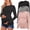 Black / Light Gray / Dirty Pink, variant on Weardear 3 Pack Maternity Shirts Long Sleeve Side Ruched Pregnancy Workout Tops with Thumb Hole Casual Crew Neck Tshirts for Women